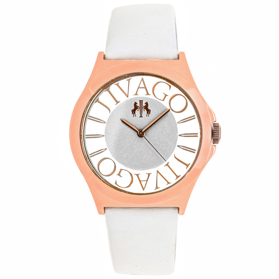 Jivago Stainless steel case watch in rose gold