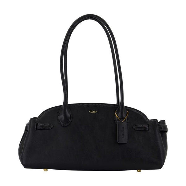 Coach Cowhide shoulder bag in black