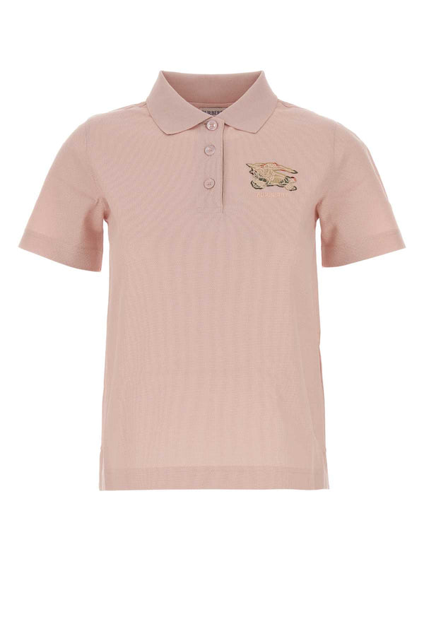 Burberry 100% Cotton polo shirt in pink