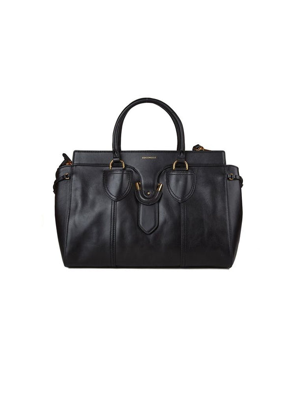 Coccinelle 100% Cow Leather handbag in black