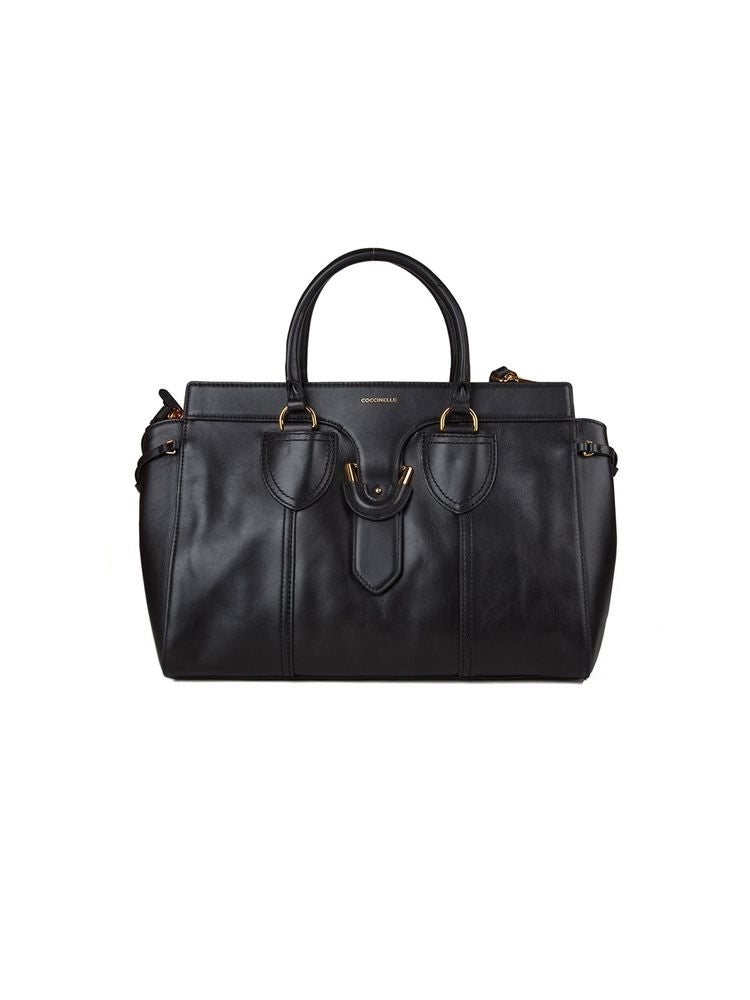 Coccinelle 100% Cow Leather handbag in black