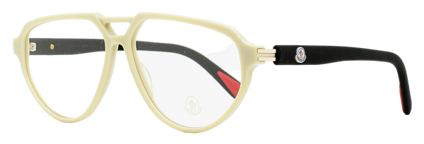 Moncler Pilot Eyeglasses Ml5162 057 Beige-Black 57mm Beige/black Plastic (acetate)
