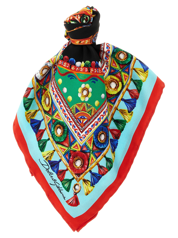 Multicolor Silk Scarf