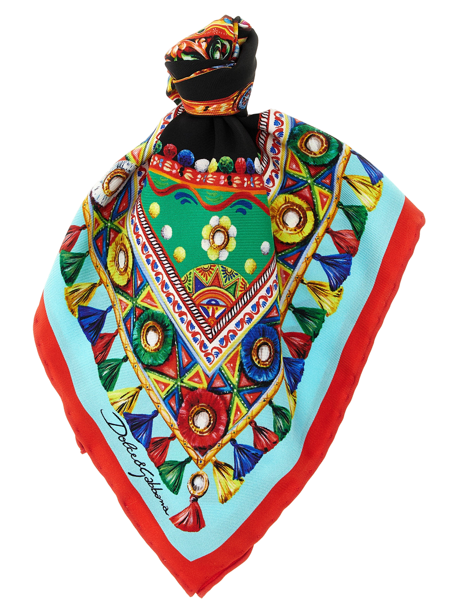 Multicolor Silk Scarf