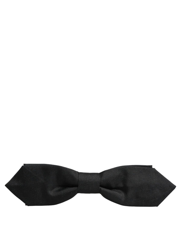 Dolce & Gabbana 38% Silk bow tie in black