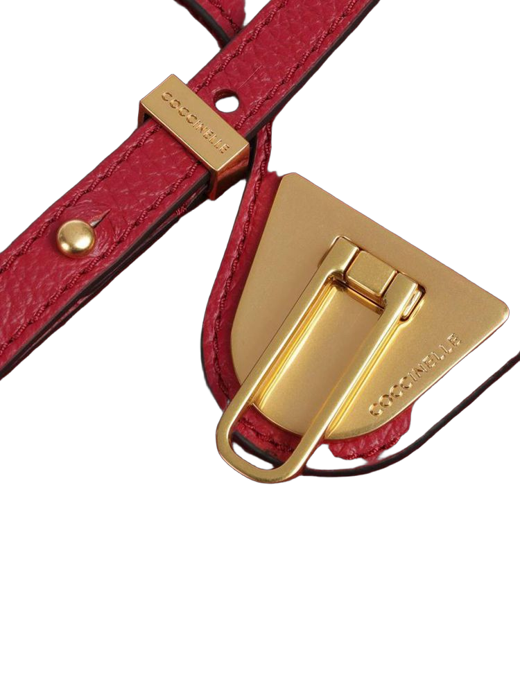 Coccinelle 100% Cowhide crossbody bag in red