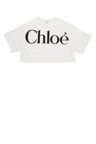 Chloe Kids Sleeves T-Shirt — White