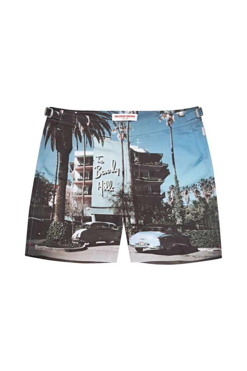 Orlebar Brown 100% Polyester shorts in blue