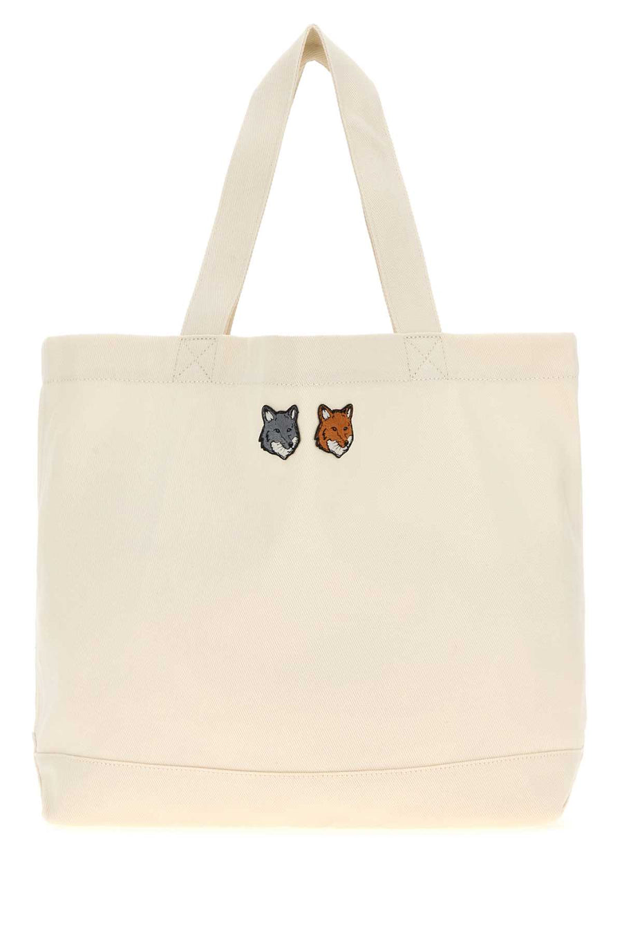 Ivory Canvas Shopping Bag Ecru Exterior: Cotton Borse A Mano