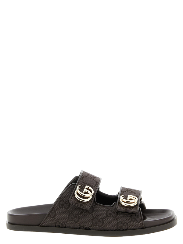 Gucci 71% Cotton slide in brown