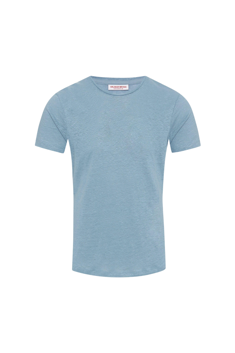 Orlebar Brown 100% Linen t-shirt in blue
