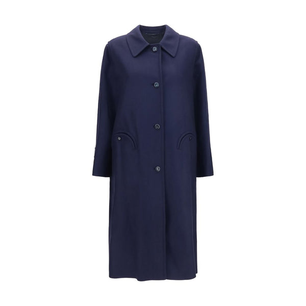 Blue Wool Oves Aries Coat Clothing