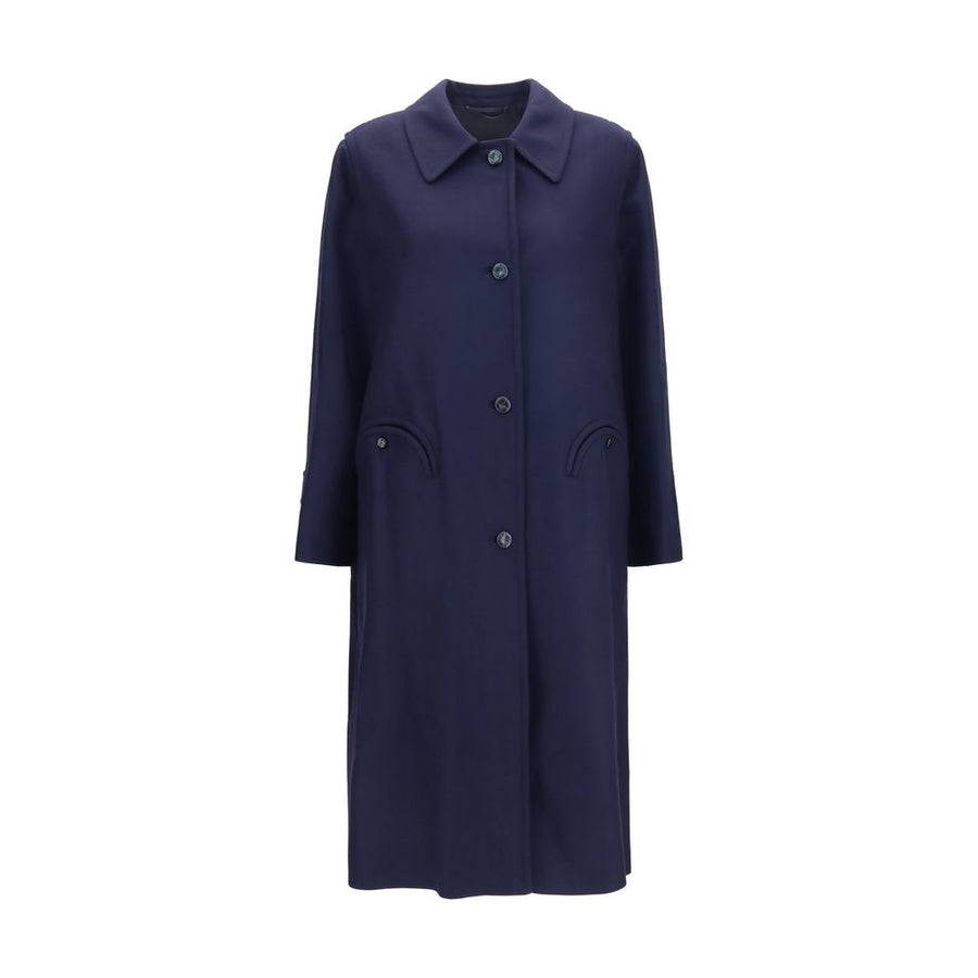 Blue Wool Oves Aries Coat Clothing