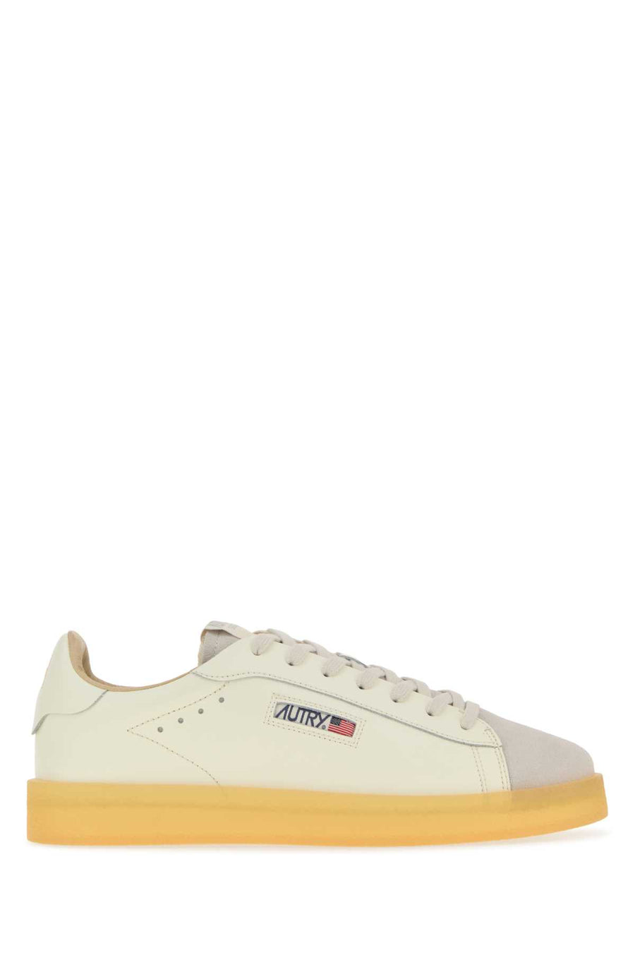 Ivory Leather Dallas Sneakers Leasuecrepmrshmrsh