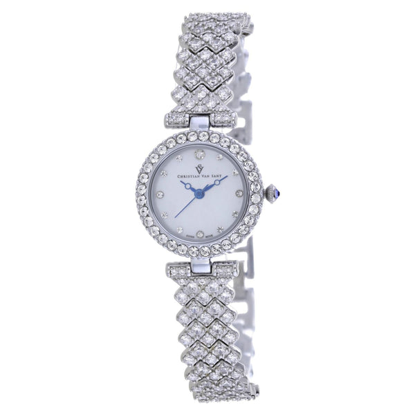 Christian Van Sant Stainless steel case watch in silver