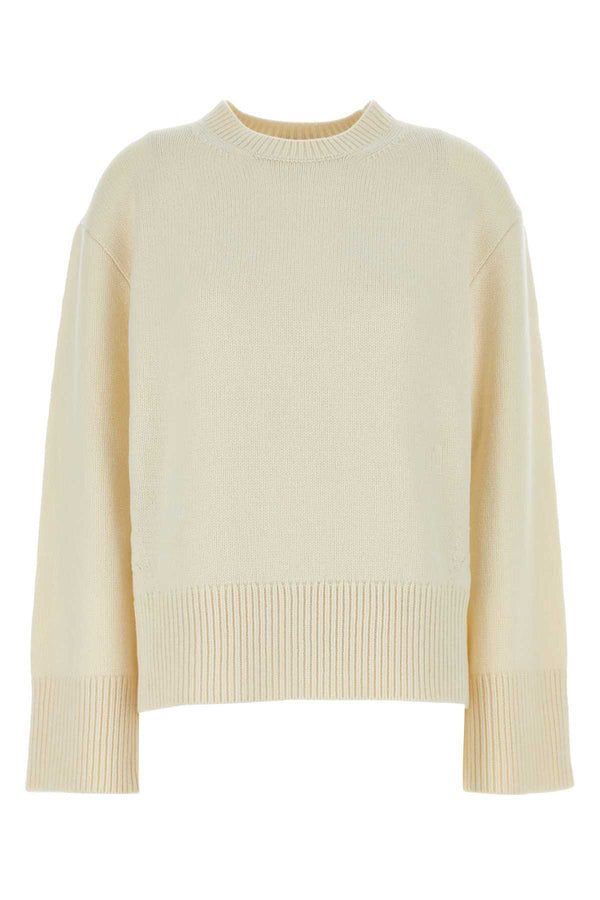 Camilla And Marc Crewneck 80% Merino wool sweater in white
