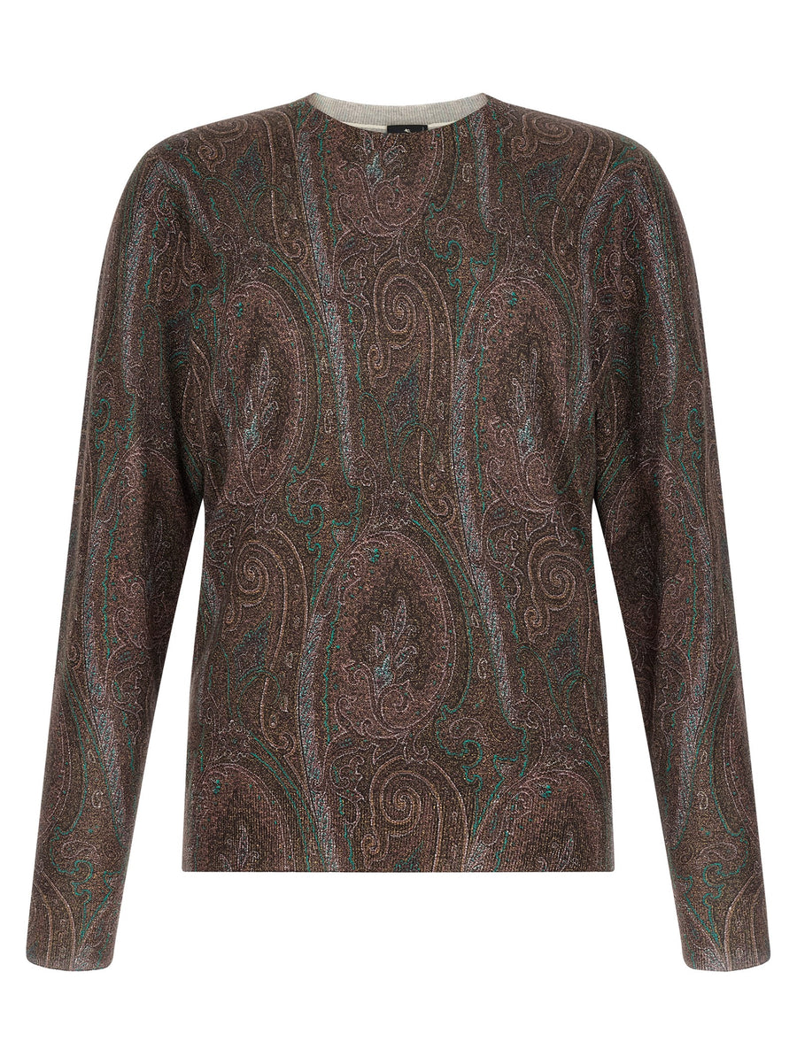 Etro 55% Silk sweater in bordeaux