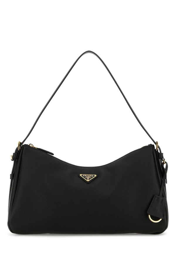 Prada Exterior: 100% Leather shoulder bag in black