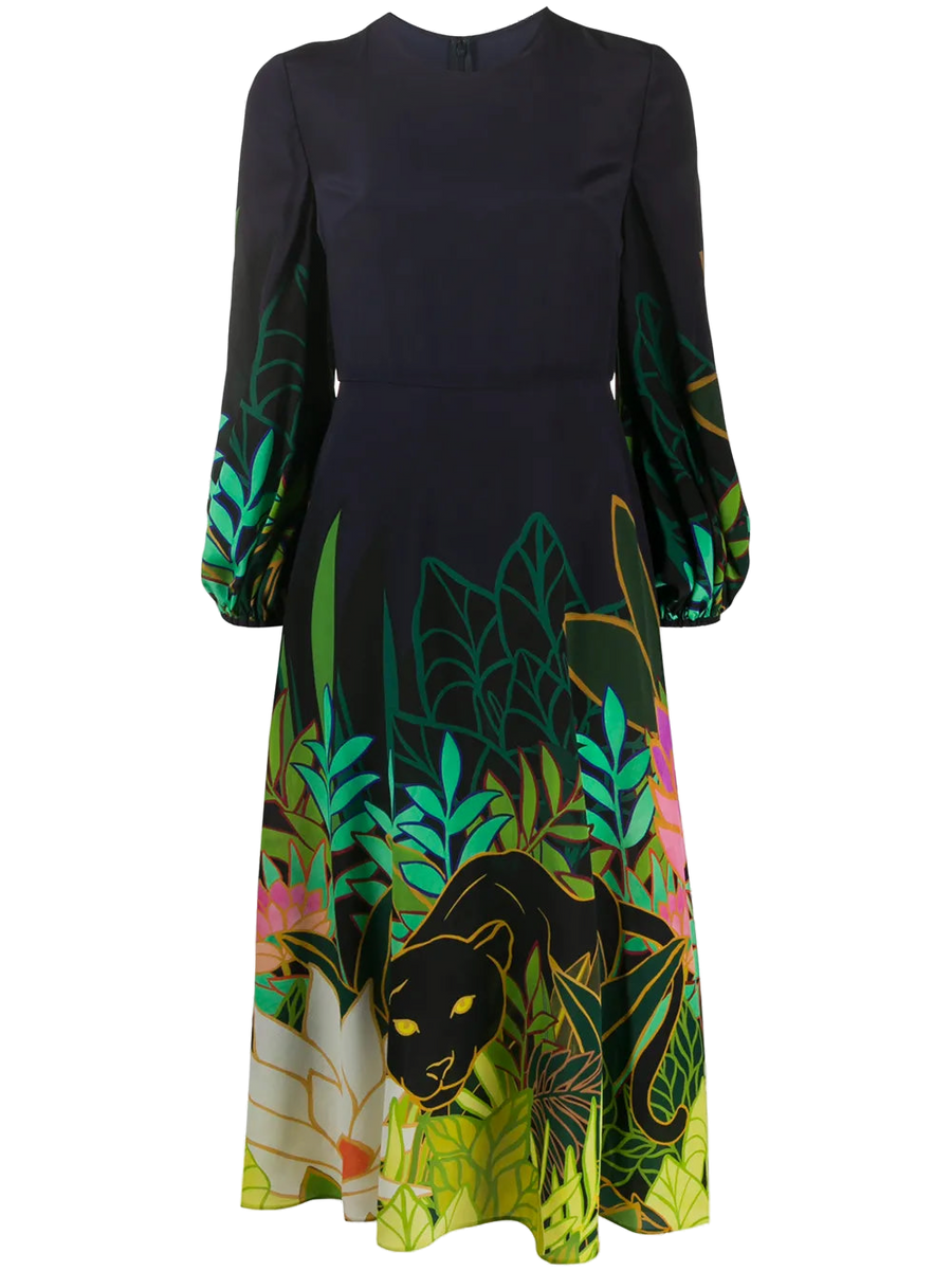 Valentino Silk dress in navy