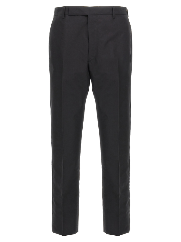 Black Cotton Dress Pants