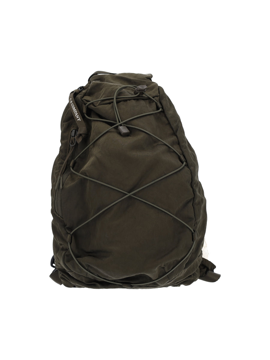 C.P. Company 100% polyamide backpack in green