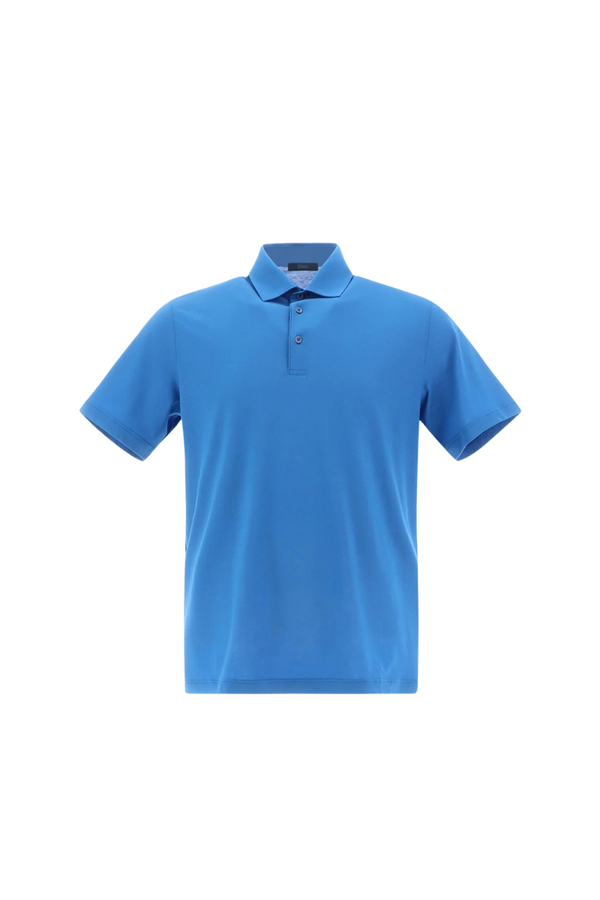 Herno 100% CO polo in blue