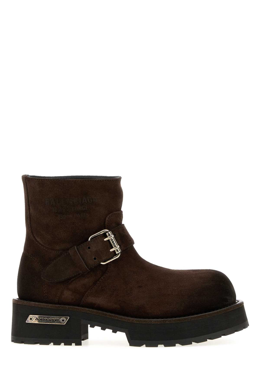 Brown Suede Mini Venom Ankle Boots L Espresso/ag Silver Stivali