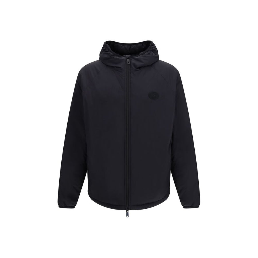 Black Nylon Shell Jacket Clothing