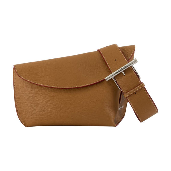 Alexander McQueen Calfskin shoulder bag in brown