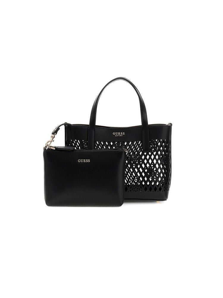 Guess 100% Polyurethane tote bag in black