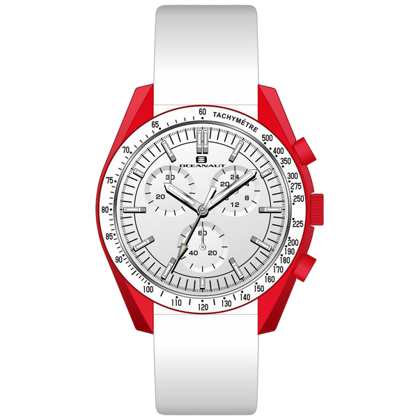Oceanaut Resin case watch in red
