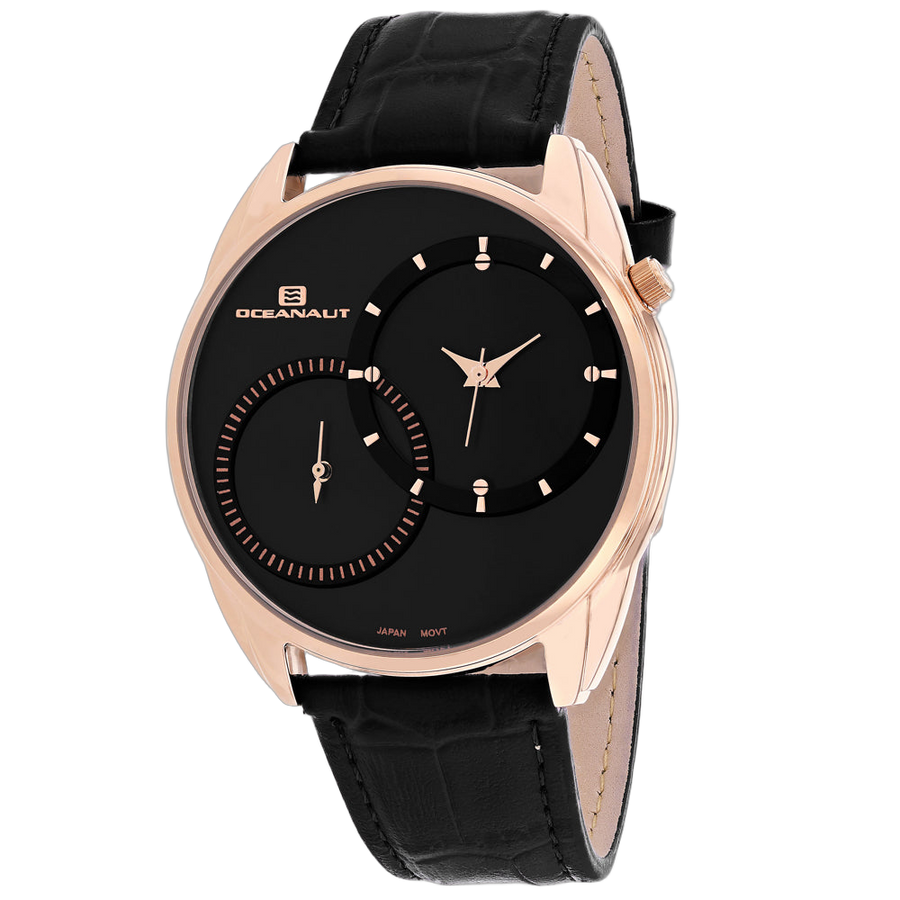 Oceanaut Stainless steel case watch in black