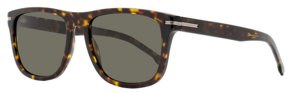 Boss Classic Rectangular Sunglasses B1626-S 086ir Havana 55mm Plastic (acetate)