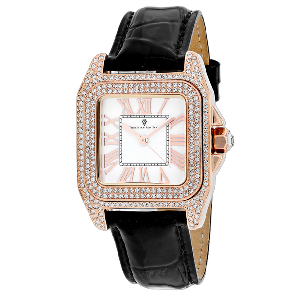Christian Van Sant Brass case watch in rose gold