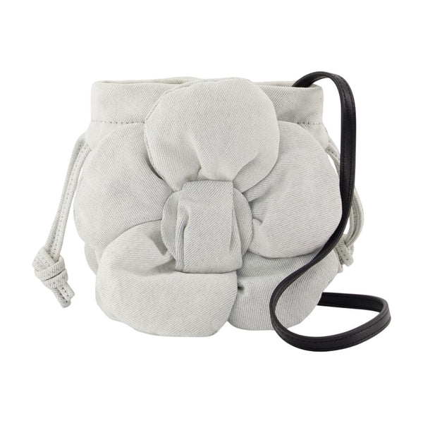 The Drawstring Mini Shoulder Bag - Marc Jacobs Cotton Grey / Shoulder-hobo-bags