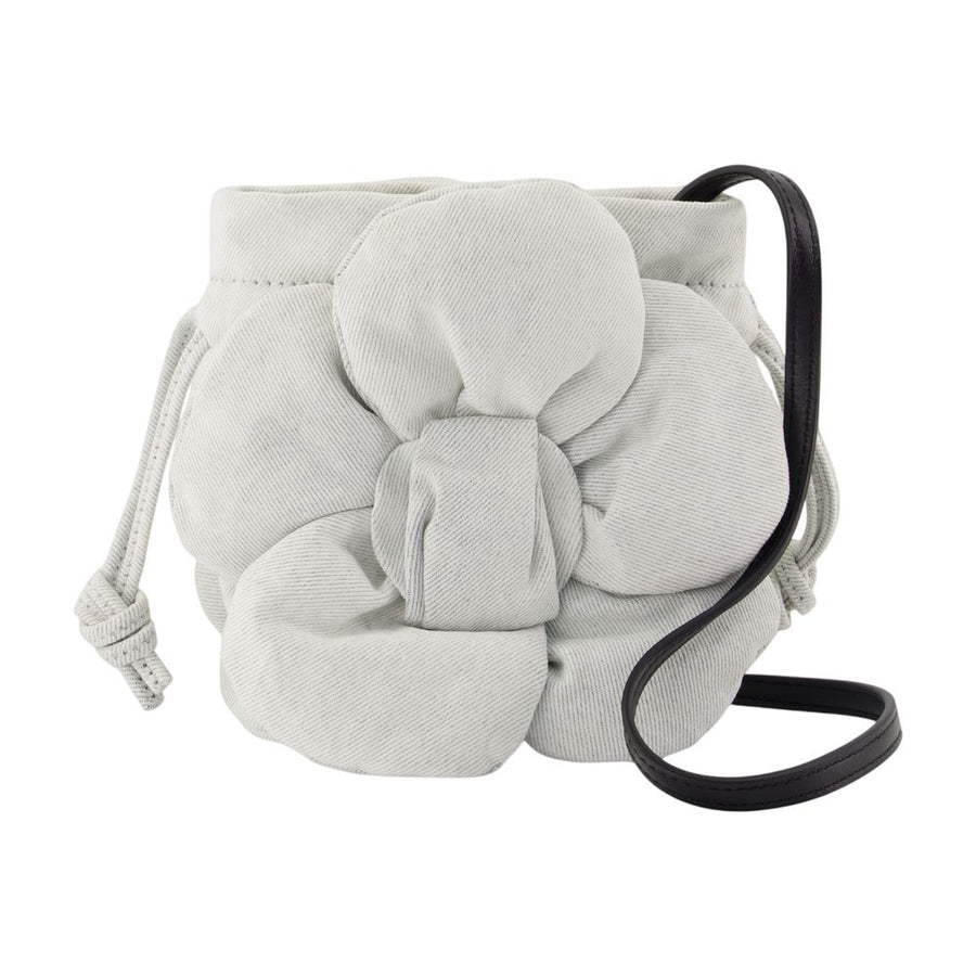 The Drawstring Mini Shoulder Bag - Marc Jacobs Cotton Grey / Shoulder-hobo-bags