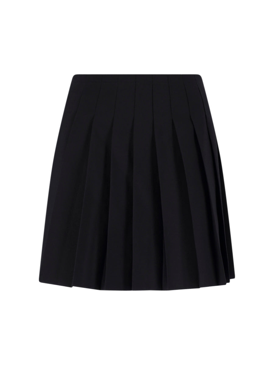 MM6 Maison Margiela 55% Polyester skirt in black