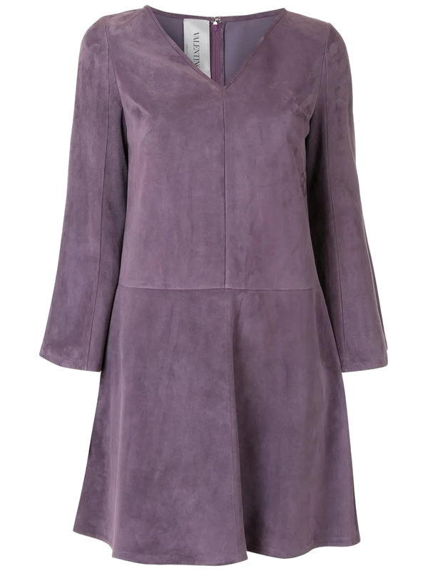 Valentino Suede dress in purple