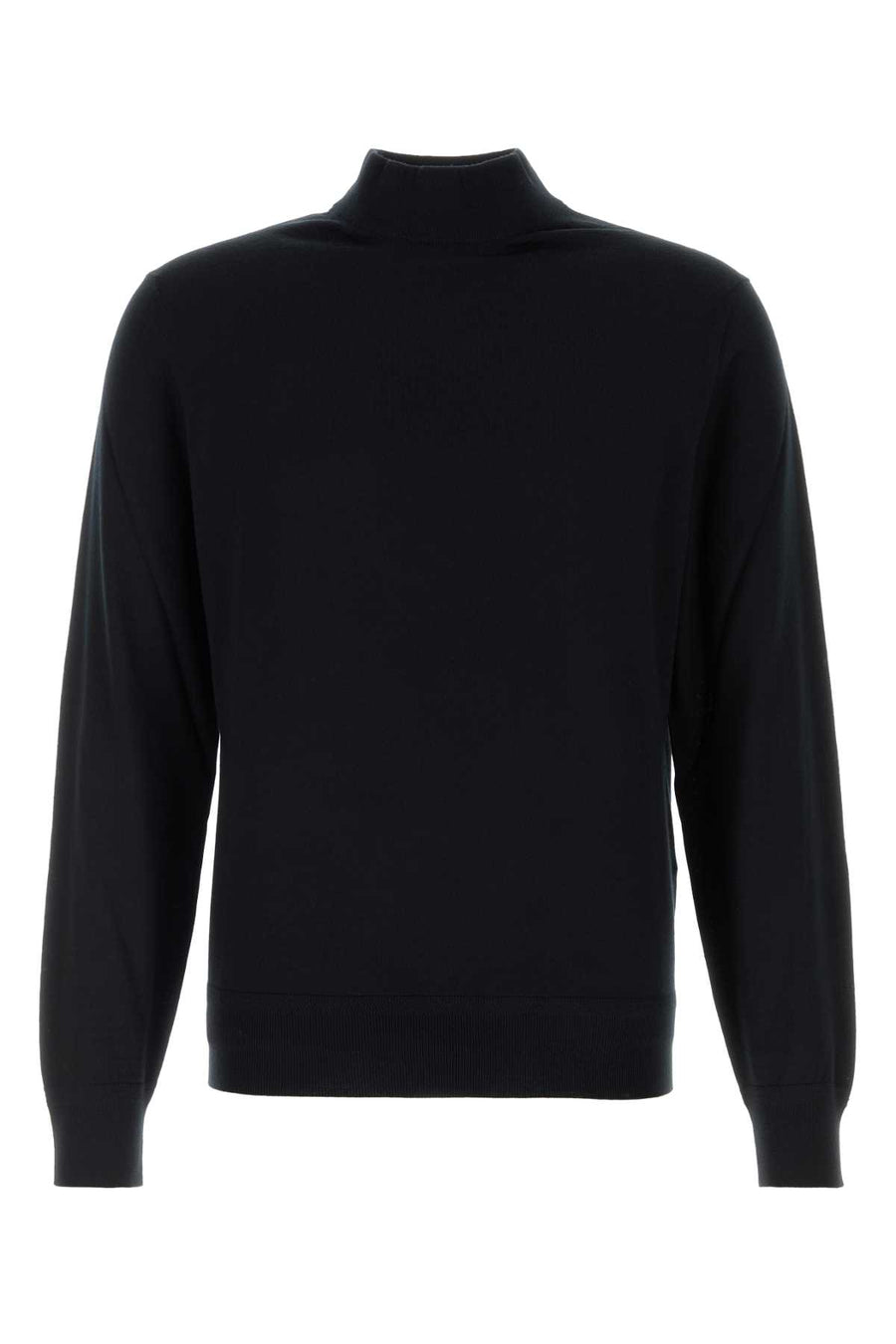 Black Wool Sweater Exterior: Giacche E Gilet