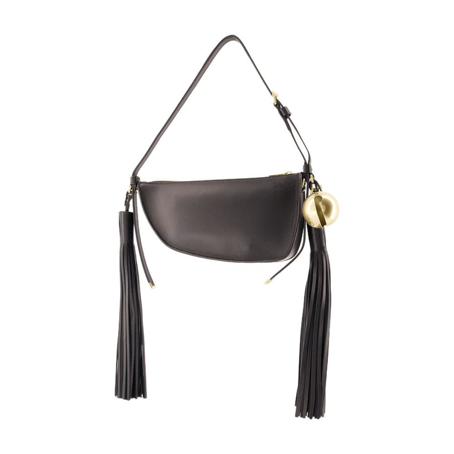 Burberry Lambskin shoulder bag in black