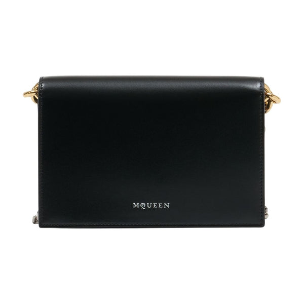 Alexander McQueen calfskin crossbody bag in black