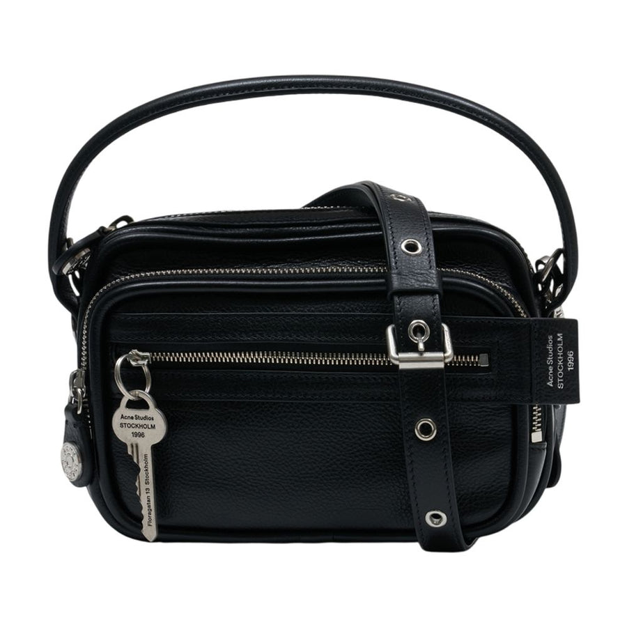 Acne Studios Calfskin shoulder bag in black