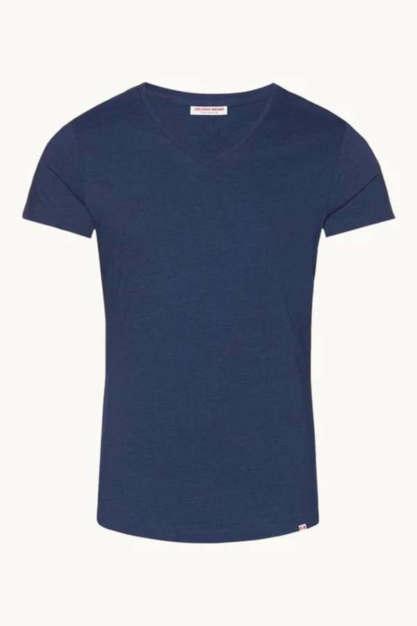 Orlebar Brown 100% cotton t-shirt in navy