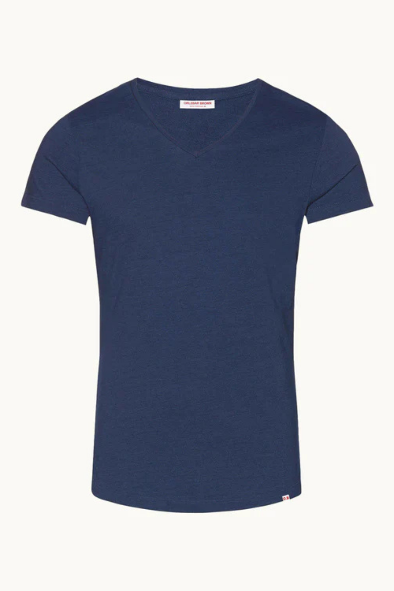 Orlebar Brown 100% cotton t-shirt in navy
