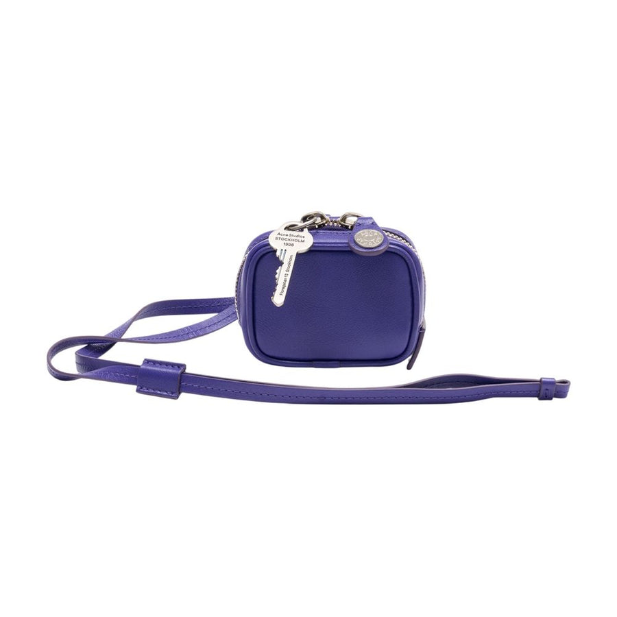 Acne Studios calfskin clutch in purple