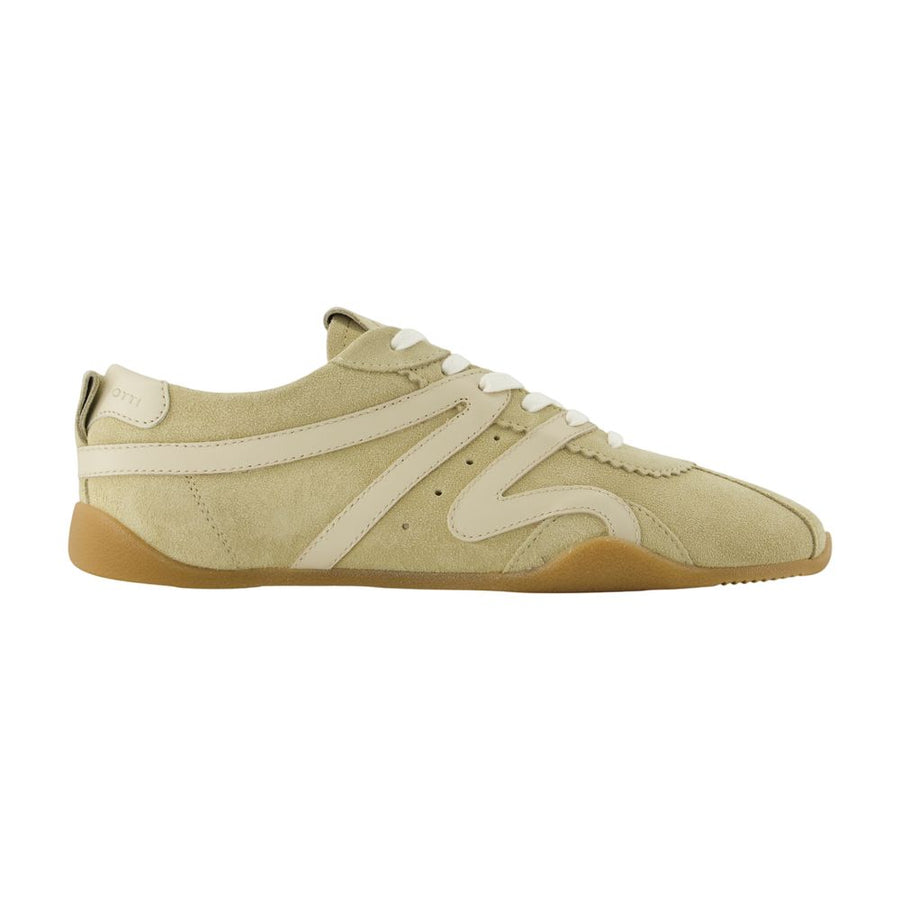 Giuseppe Zanotti Calfskin sneaker in beige