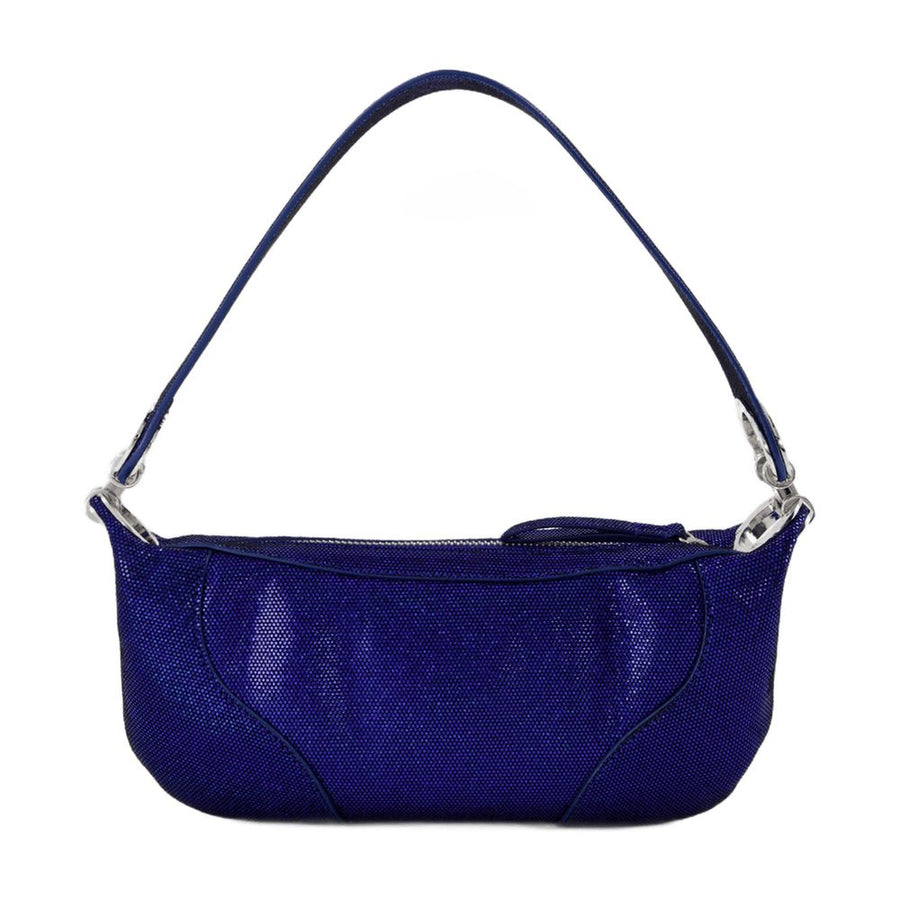 By Far Leather shoulder bag in blue