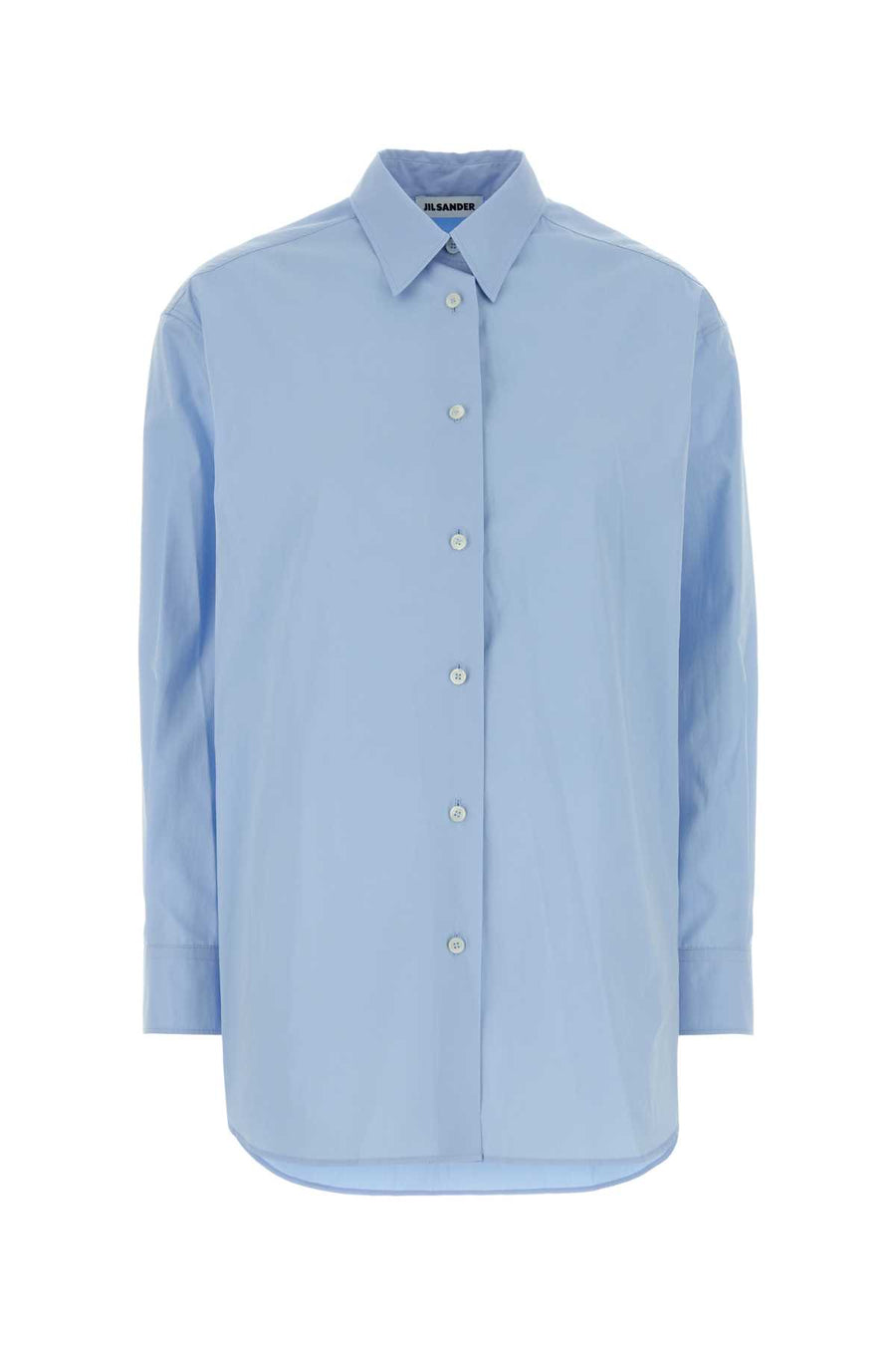 Light-Blue Poplin Oversize Shirt 458 Exterior: Cotton Camicie