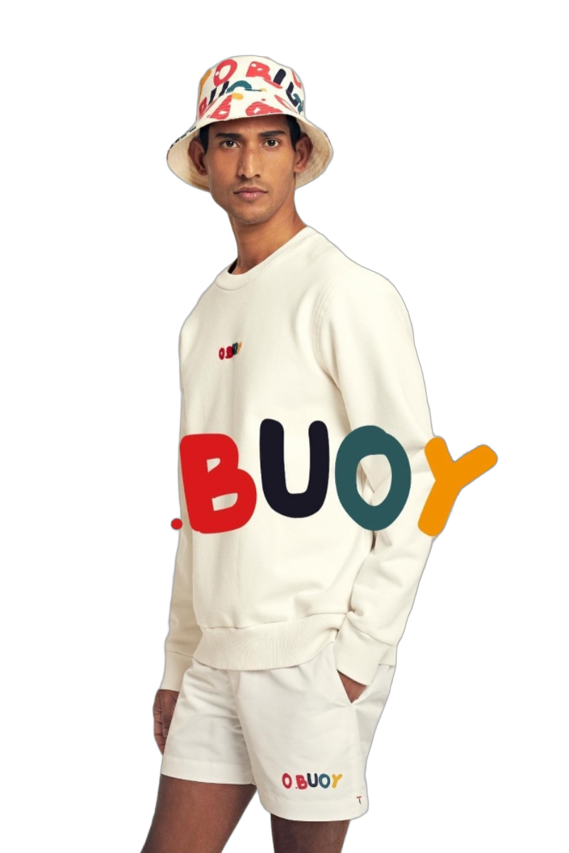 Orlebar Brown 89% Cotton 8% Polyamide 3% Elastane sweatshirt in white