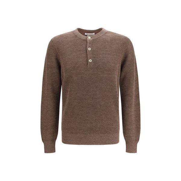Brown Linen Sweatshirt Clothing